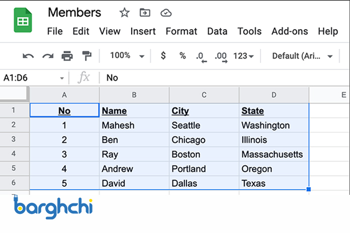 نحوه اضافه کردن جدول به ایمیل از طریق وب‌سایت جیمیل Gmail