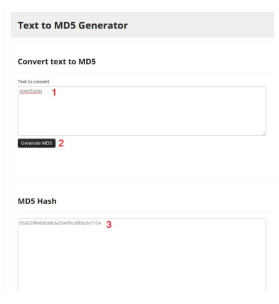 text to md5 generator