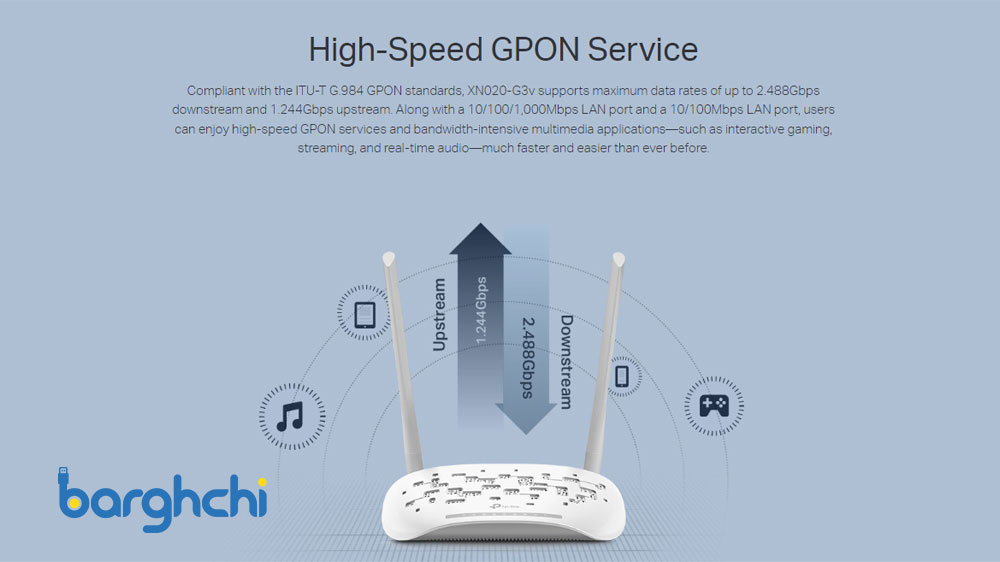 مودم فیبر نوری تی پی لینک مدل XN020-G3v