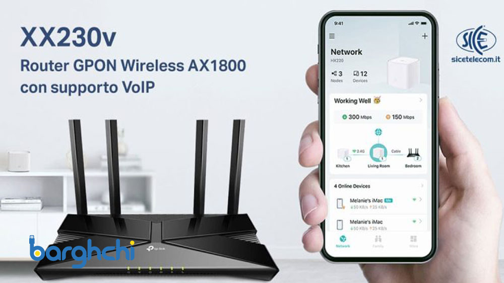 پیشنهاد شماره 1: مودم فیبرنوری تی پی لینک مدل XX230v