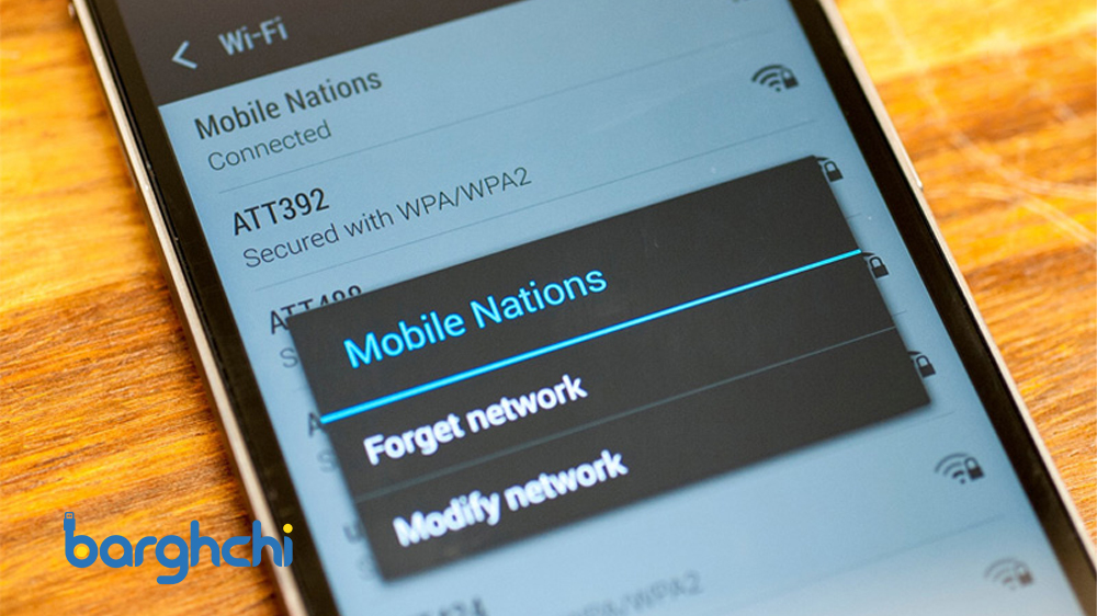 رفع مشکل Connected no internet access