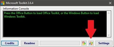 اجرای نرم افزار Microsoft Toolkitt