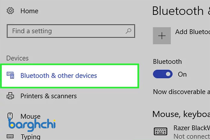 بخش Bluetooth & other devices