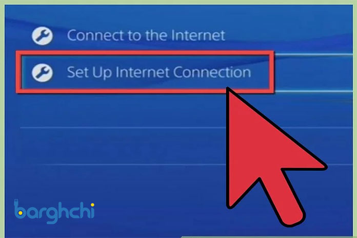 بخش Setup Internet Connection