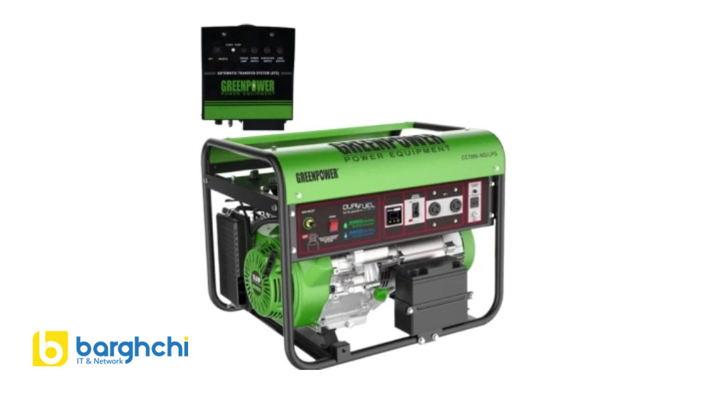 موتور برق گازسوز گرین پاور مدل CC7000ATS NG/LPG