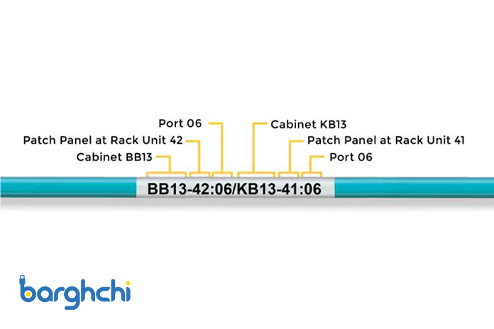 استاندارد لیبل گذاری کابل شبکه