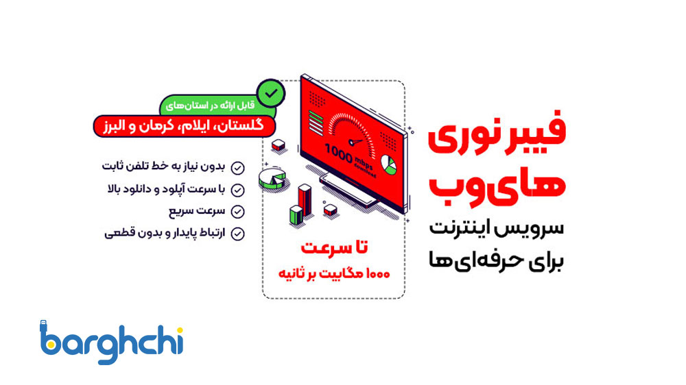بررسی اینترنت فیبر نوری های‌وب