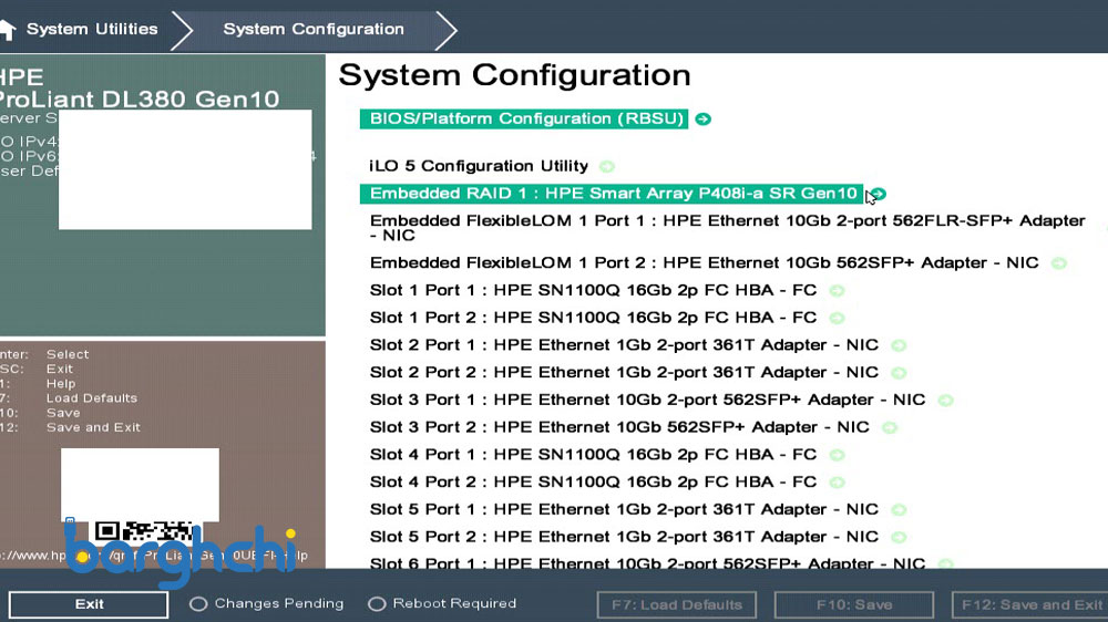 پیکربندی RAID سرور HP G10